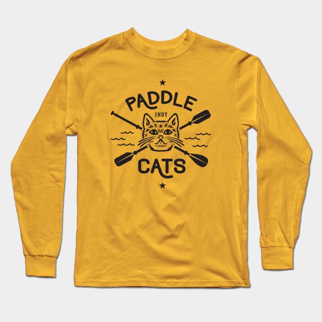 Paddle Cats Long Sleeve T-Shirt by Jill K Design